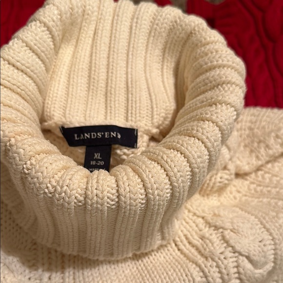 Lands End Cowl & Turtleneck Sweater - Picture 2 of 9